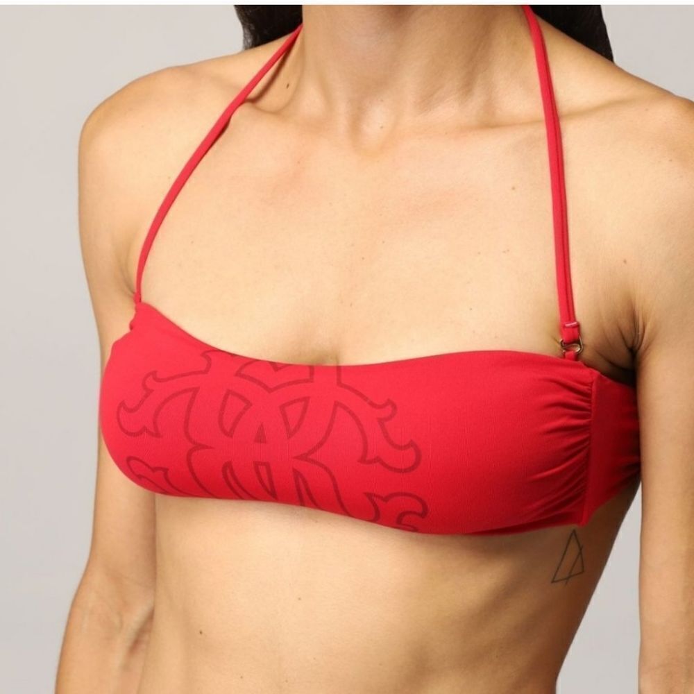 Roberto Cavalli HSW02C Women's Pink Beachwear Bikini Top Size Medium